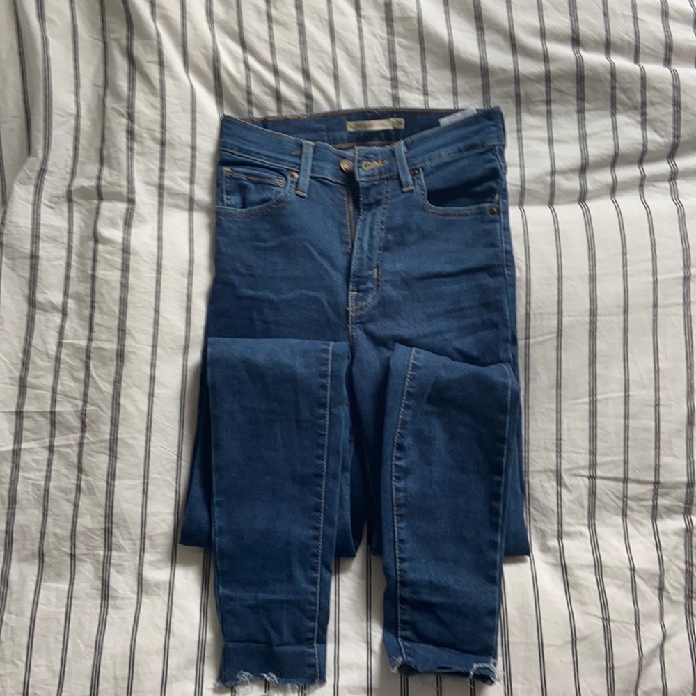 Mile high super skinny Levi’s jeans. W24 L32 - Picture 2 of 4